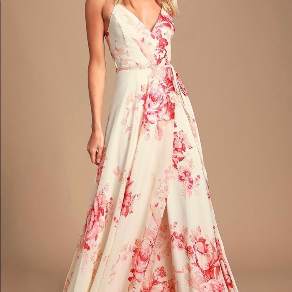 Lulu’s floor length floral dress
